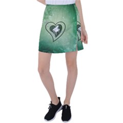 Music, Piano On A Heart Tennis Skirt by FantasyWorld7