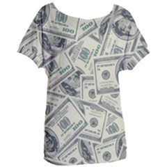 100 Dollar Bills Women s Oversized Tee by myuique