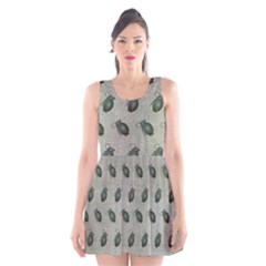 Army Green Hand Grenades Scoop Neck Skater Dress by McCallaCoultureArmyShop