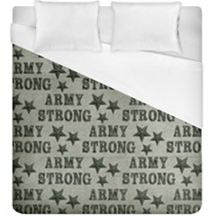 Army Stong Military Duvet Cover (king Size) by McCallaCoultureArmyShop