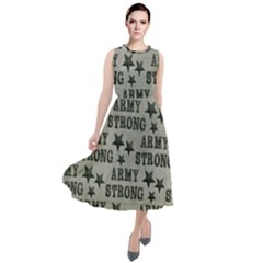 Army Stong Military Round Neck Boho Dress by McCallaCoultureArmyShop