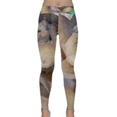 Close Up Mushroom Abstract Classic Yoga Leggings by Fractalsandkaleidoscopes