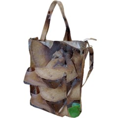 Close Up Mushroom Abstract Shoulder Tote Bag by Fractalsandkaleidoscopes