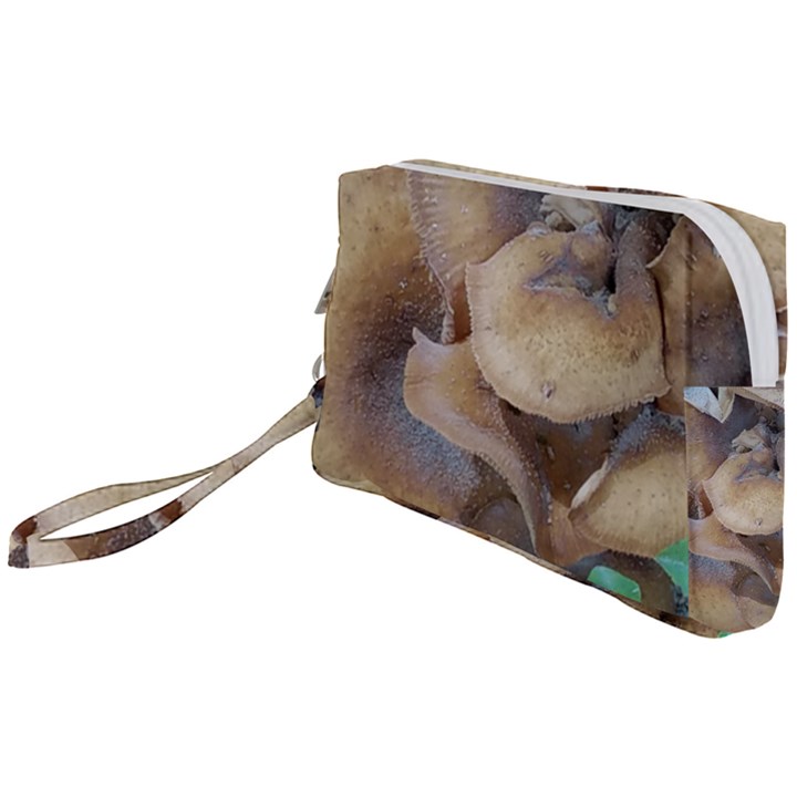 Close Up Mushroom Abstract Wristlet Pouch Bag (Small)