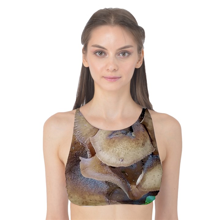 Close Up Mushroom Abstract Tank Bikini Top