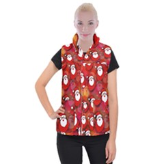 Santa Clause Women s Button Up Vest by HermanTelo