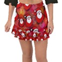 Santa Clause Fishtail Mini Chiffon Skirt View1