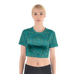 Over The Calm Sea Is The Most Beautiful Star Cotton Crop Top by pepitasart