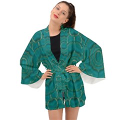 Over The Calm Sea Is The Most Beautiful Star Long Sleeve Kimono by pepitasart