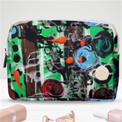 Dots And Stripes 1 1 Make Up Pouch (medium) by bestdesignintheworld