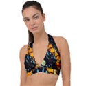 York 1 5 Halter Plunge Bikini Top View1