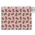 Daisy Pink Canvas Cosmetic Bag (XXL) View2