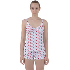 Create Your Own Custom Online Full Print Blank Template Tie Front Two Piece Tankini by startdesign