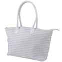 Aesthetic Black and White grid paper imitation Canvas Shoulder Bag View1