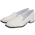 Aesthetic Black and White grid paper imitation Women s Classic Loafer Heels View2