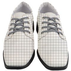 Aesthetic Black And White Grid Paper Imitation Women Heeled Oxford Shoes by genx