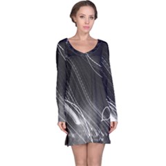 Photo Lumière Noir/gris Long Sleeve Nightdress by kcreatif