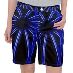 Light Effect Blue Bright Design Pocket Shorts by HermanTelo