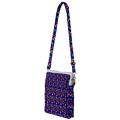 Retro Girls Dress In Black Pattern Blue Multi Function Travel Bag by snowwhitegirl