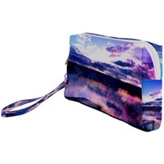 Photo Coucher Du Soleil Effet Galaxy Wristlet Pouch Bag (small) by kcreatif