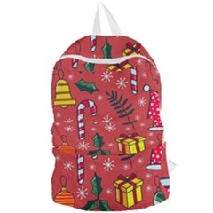 Colorful Funny Christmas Pattern Foldable Lightweight Backpack by Vaneshart