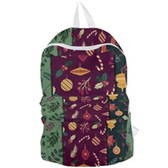 Christmas Pattern Collection Flat Design Foldable Lightweight Backpack by Vaneshart