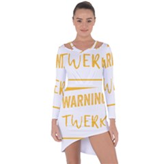 Twerking T-shirt Best Dancer Lovers & Twirken Twerken Gift | Booty Shake Dance Twerken Present | Twerkin Shirt Twerking Tee Asymmetric Cut-out Shift Dress by reckmeck