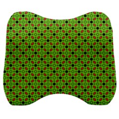 Texture Seamless Christmas Velour Head Support Cushion by HermanTelo