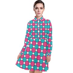 Df Hippin Whistler Long Sleeve Chiffon Shirt Dress by deformigo