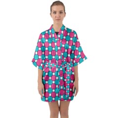 Df Hippin Whistler Half Sleeve Satin Kimono  by deformigo