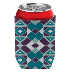 Teal And Plum Geometric Pattern Can Holder by mccallacoulture