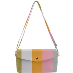 Stripey 23 Removable Strap Clutch Bag by anthromahe