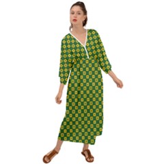 Df Green Domino Grecian Style  Maxi Dress by deformigo