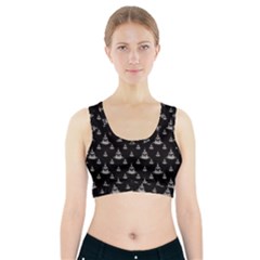 Buddhism Motif Print Pattern Design Sports Bra With Pocket by dflcprintsclothing