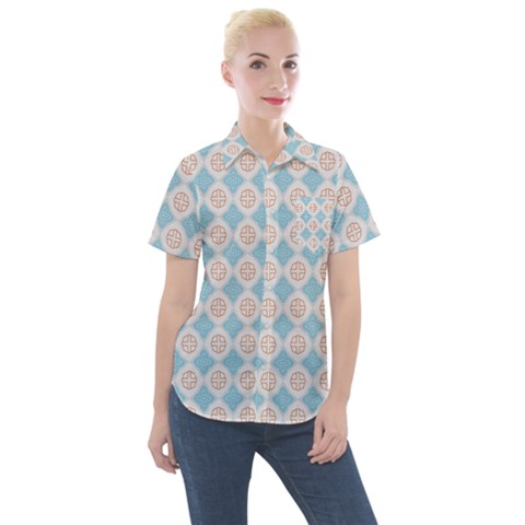 Df Perpetuum Women s Short Sleeve Pocket Shirt by deformigo