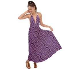 Df Vibrant Therapy Backless Maxi Beach Dress by deformigo