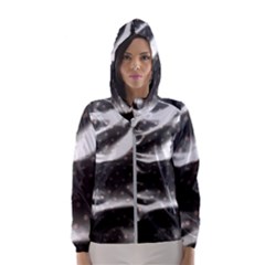 Polka Dots 1 2 Women s Hooded Windbreaker by bestdesignintheworld