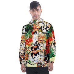 Lilies In A Vase 1 4 Men s Front Pocket Pullover Windbreaker by bestdesignintheworld