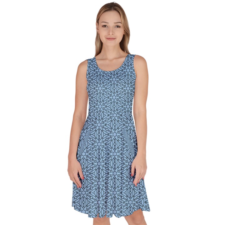 DF Normina Knee Length Skater Dress With Pockets