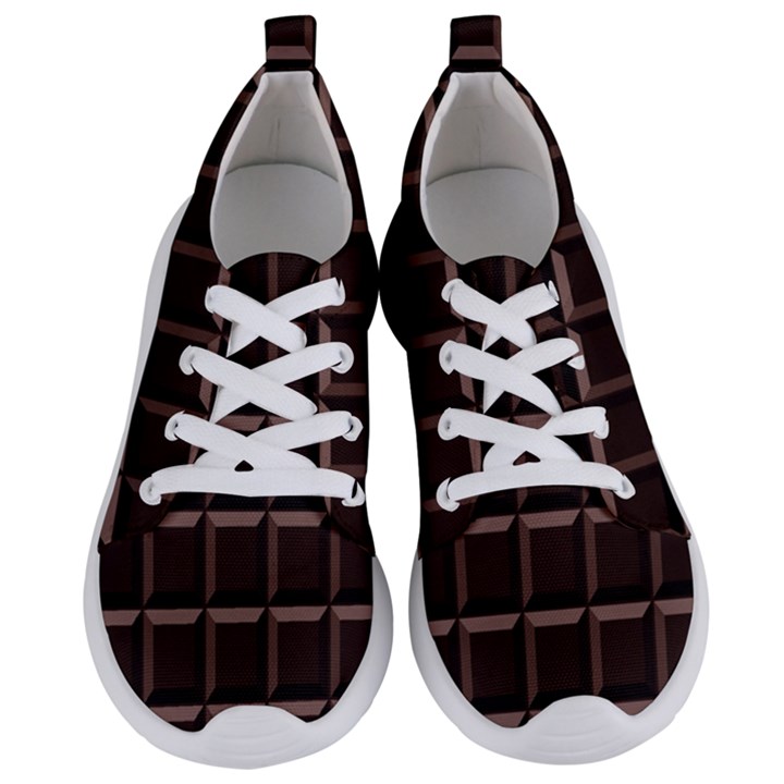 Dark Chocolate Seamless Pattern Sweet Texture Women s Lightweight Sports Shoes