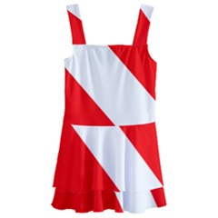 Diving Flag Kids  Layered Skirt Swimsuit by FlagGallery