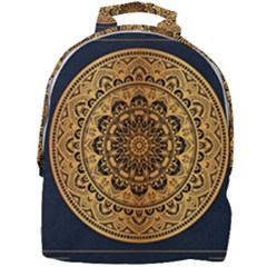 Luxury Mandala Background With Golden Arabesque Pattern Arabic Islamic East Style Premium Vector Mini Full Print Backpack by Wegoenart