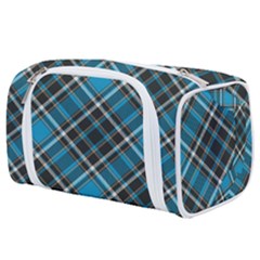 Tartan Scotland Seamless Plaid Pattern Vintage Check Color Square Geometric Texture Toiletries Pouch by Wegoenart