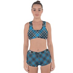 Tartan Scotland Seamless Plaid Pattern Vintage Check Color Square Geometric Texture Racerback Boyleg Bikini Set by Wegoenart