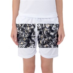 Marble Texture Women s Basketball Shorts by letsbeflawed