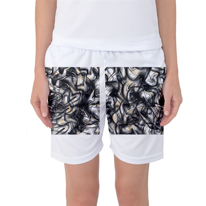 Marble Texture Women s Basketball Shorts