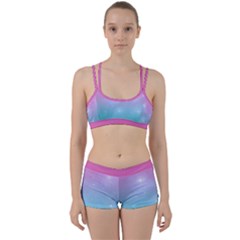 Pastel Goth Galaxy  Perfect Fit Gym Set by thethiiird