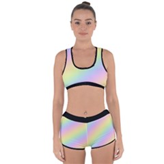 Pastel Goth Rainbow  Racerback Boyleg Bikini Set by thethiiird