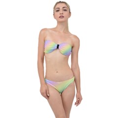 Pastel Goth Rainbow  Classic Bandeau Bikini Set by thethiiird