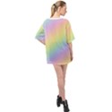 Pastel Goth Rainbow  Oversized Chiffon Top View2